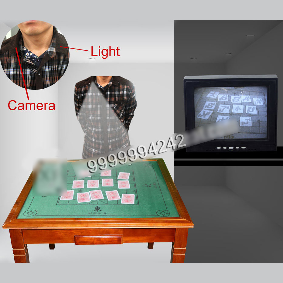 Playing Card Scanner Collar Camera To See The Backside Marking Playing Cards