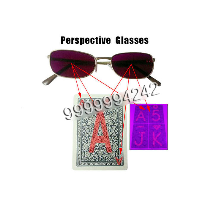 Gambling Purple Plastic Perspective Glasses For Invisible Marked Cards