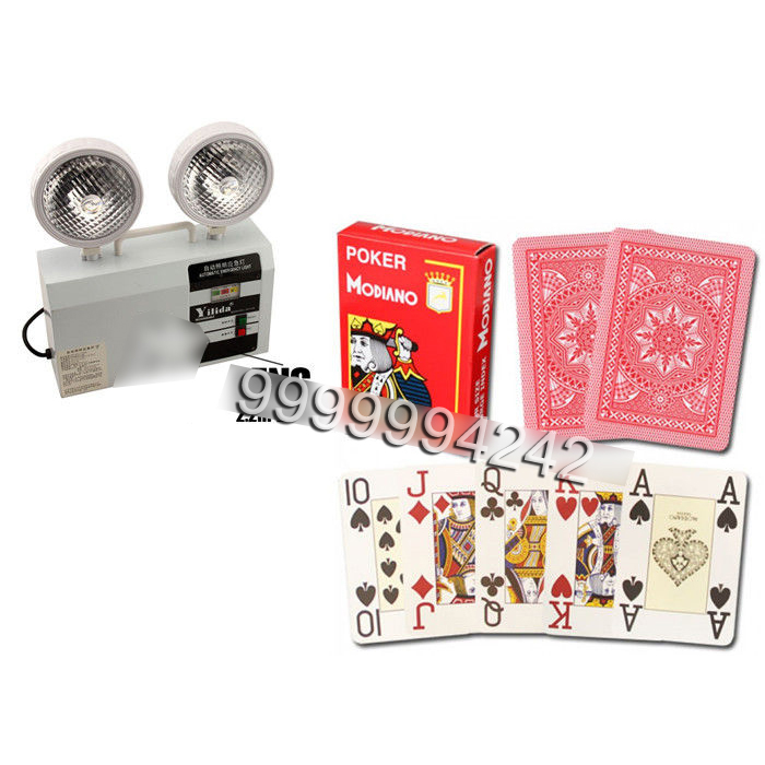 Colorful Modiano Cristallo Plastic Marked Playing Cards With Four Jumbo Index