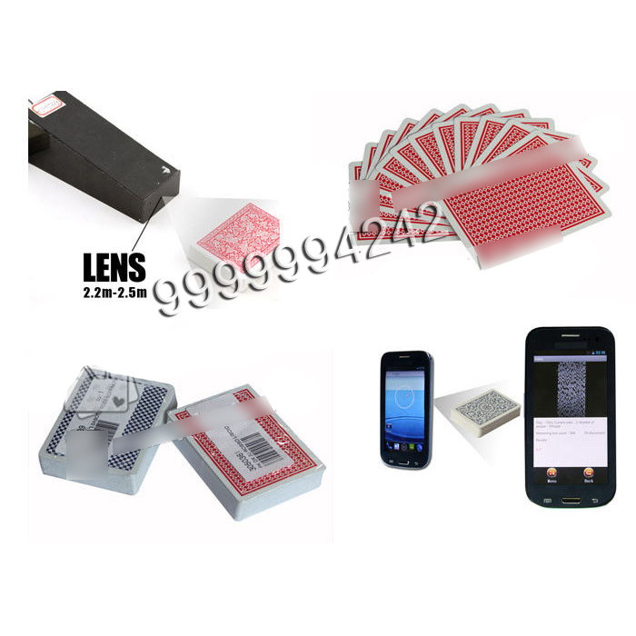 Custom Italy Modiano Casino Marked Poker Cards With Red Blue Colored