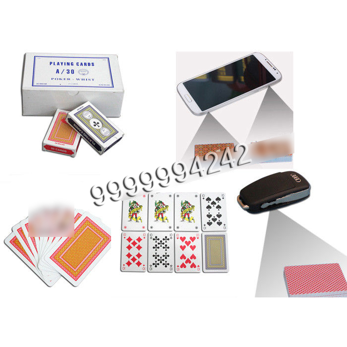 A/30 Turkish Paper Marked Poker Cards Invisible Poker With Sides Bar Codes Scanned