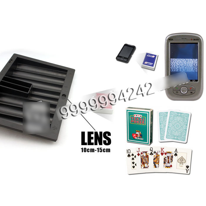 Black Plastic Poker Scanner Casino Chip Tray Camera Approve